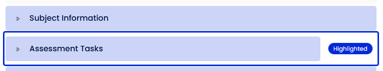 Moodle - Custom Sections - Highlight
